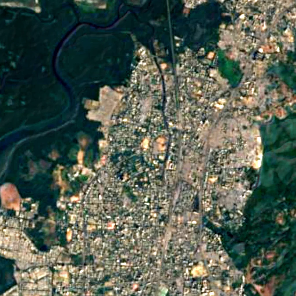 The ground above Mandapeshwar Caves (Sentinel-2)