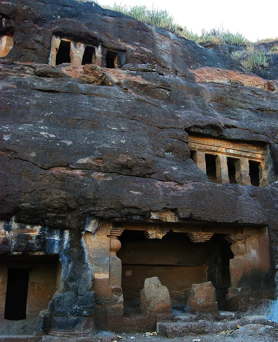 Manmodi Caves Two story Vihara (Pratik Butte Patil)
