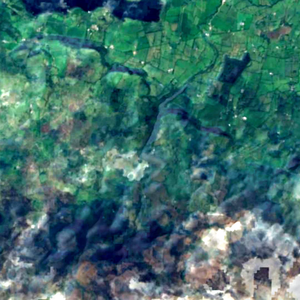 Der Boden über Marble Arch Caves (Sentinel-2)