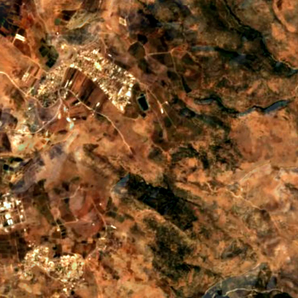 Le sol au-dessus de Me‘arat ‘Alma (Sentinel-2)