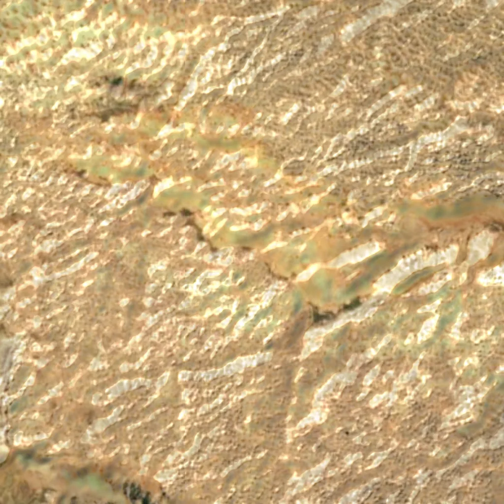 De grond boven Morca grot (Sentinel-2)