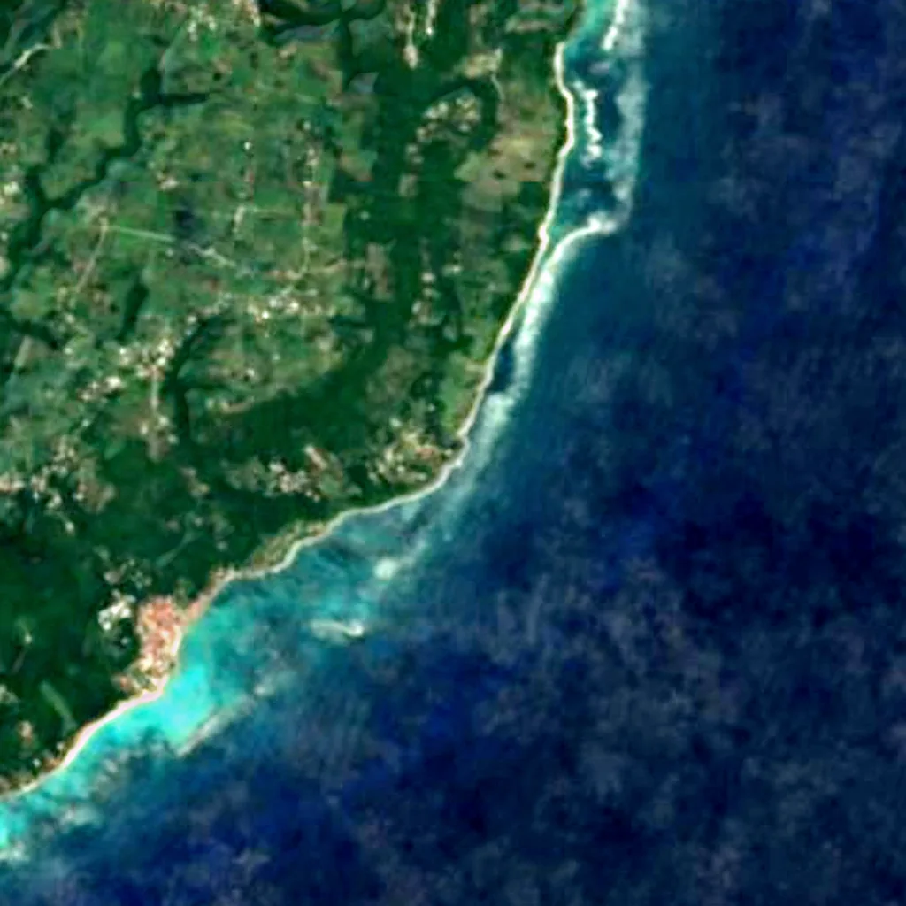 Der Boden über Morne-Rita Höhle (Sentinel-2)