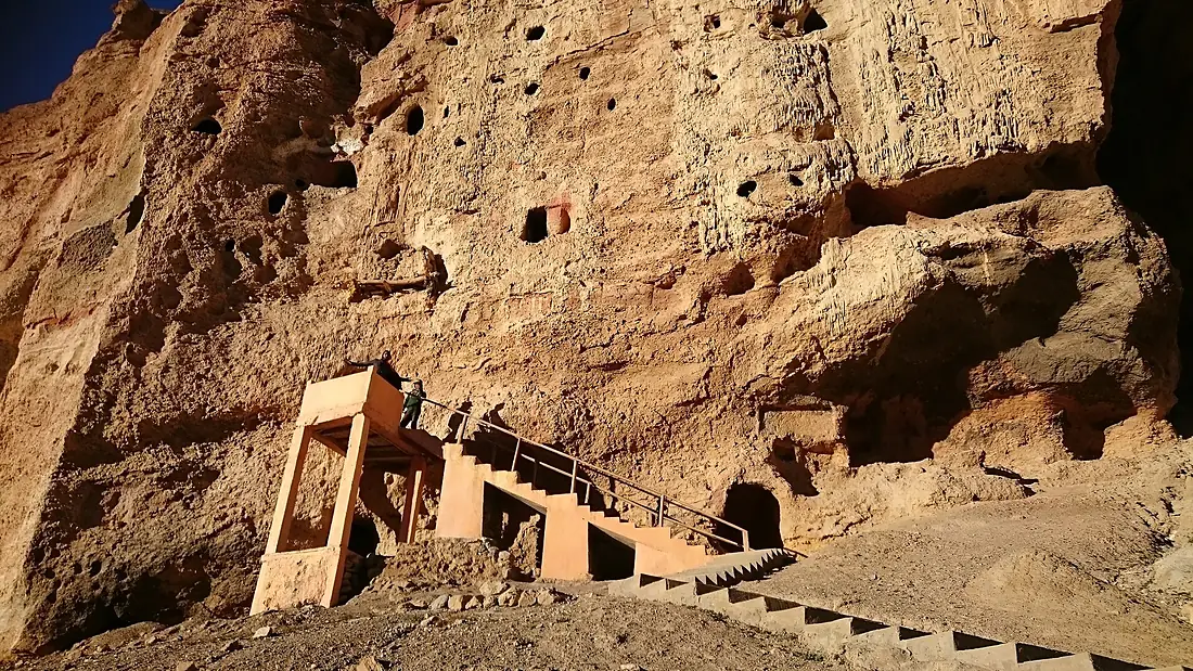 Chyosyor cave at Lomangthang, Upper Mustang