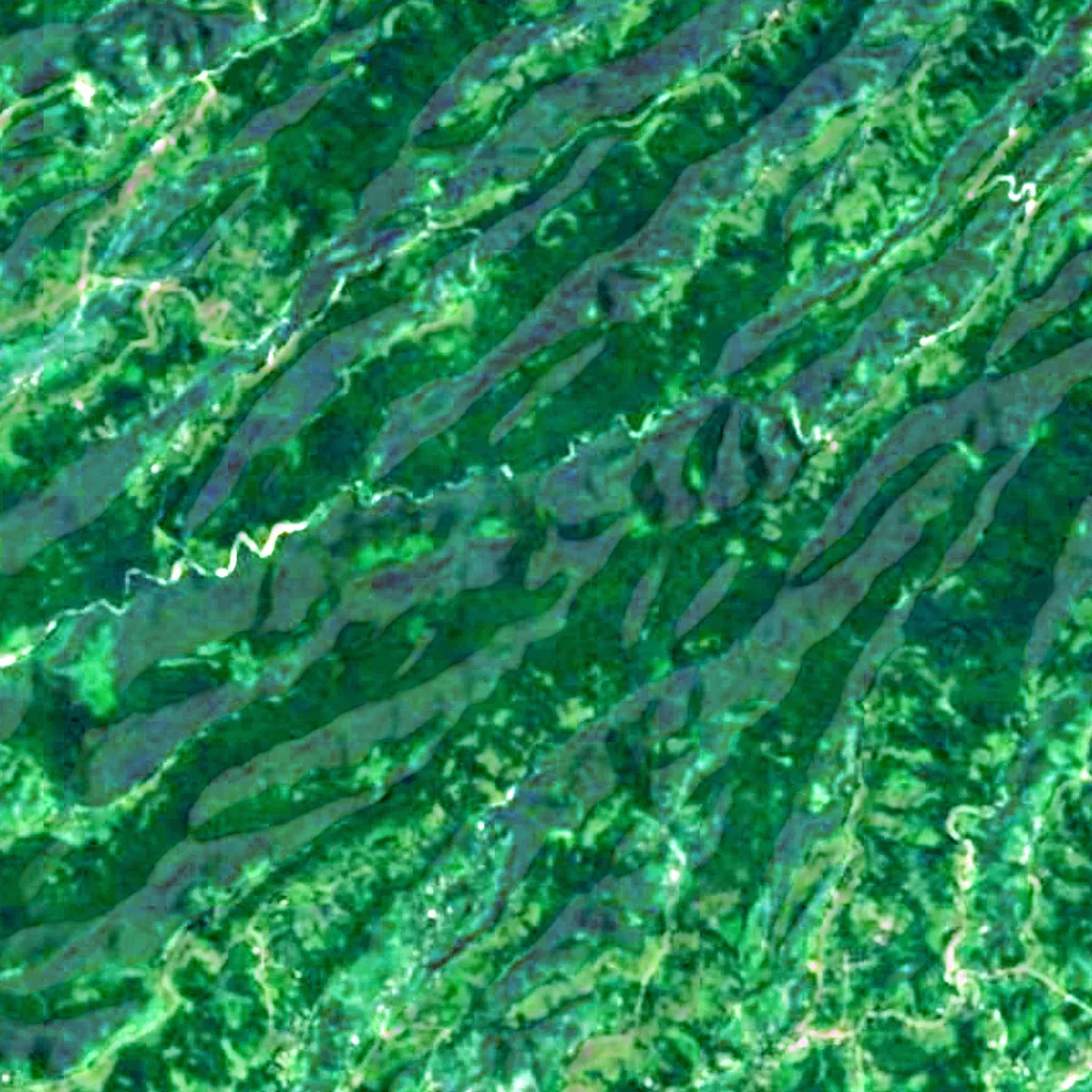 Il terreno sopra Nazodelavo Cave Natural Monument (Sentinel-2)
