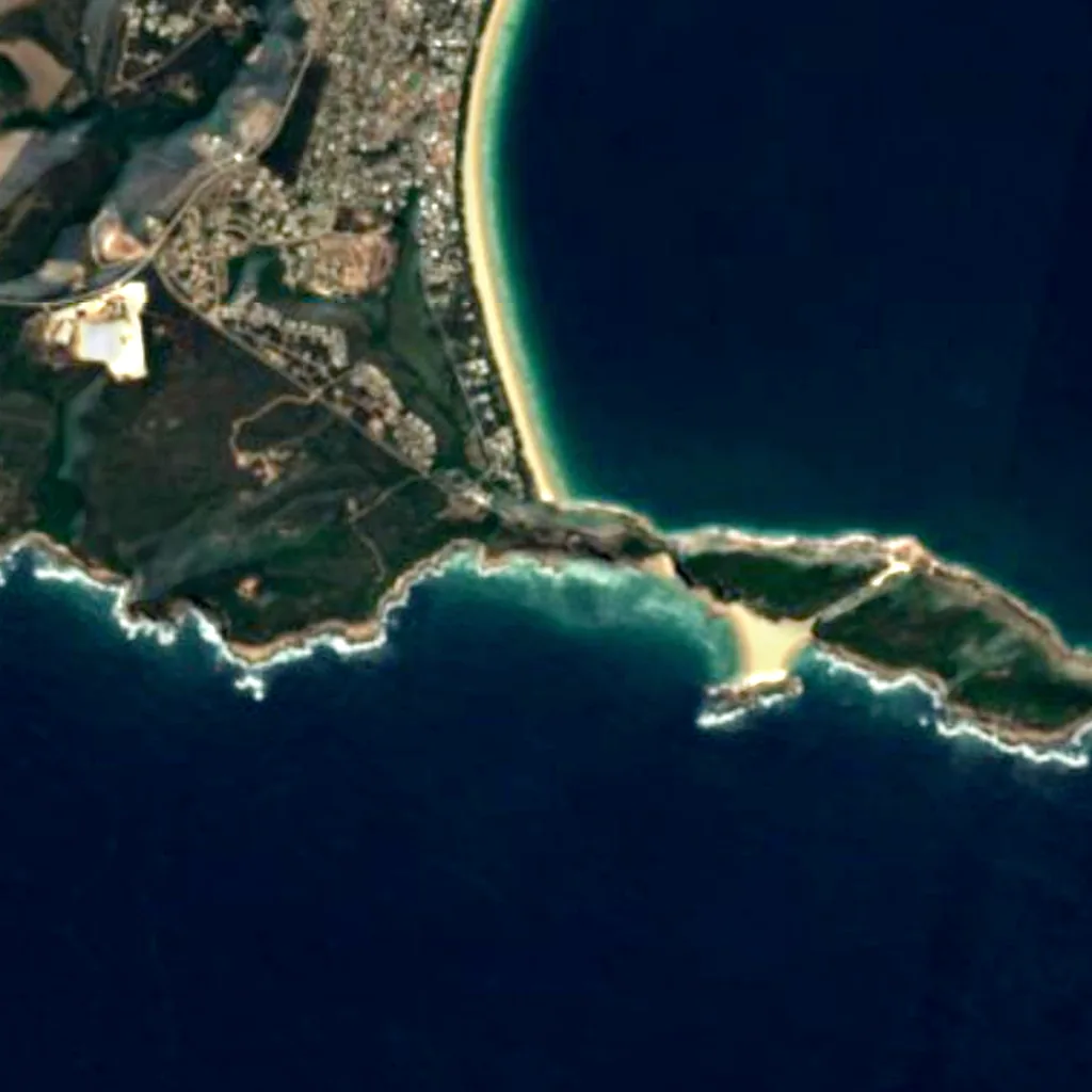 Der Boden über Nelson Bay Cave (Sentinel-2)