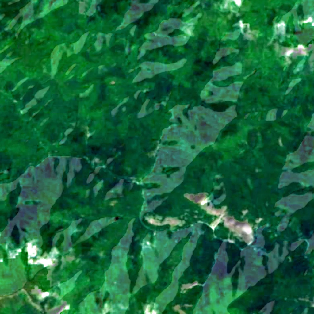 The ground above Nippara Cave (Sentinel-2)