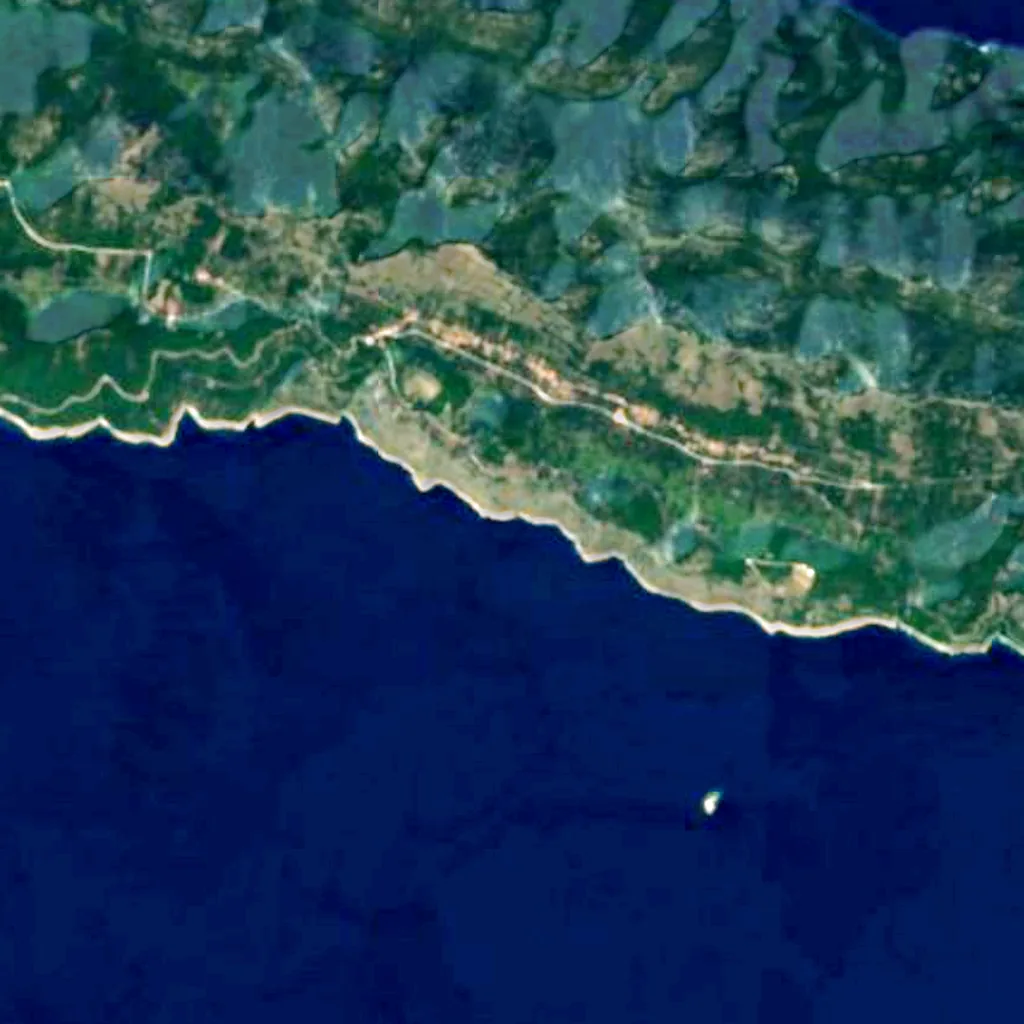 Le sol au-dessus de Odysseus Cave (Sentinel-2)