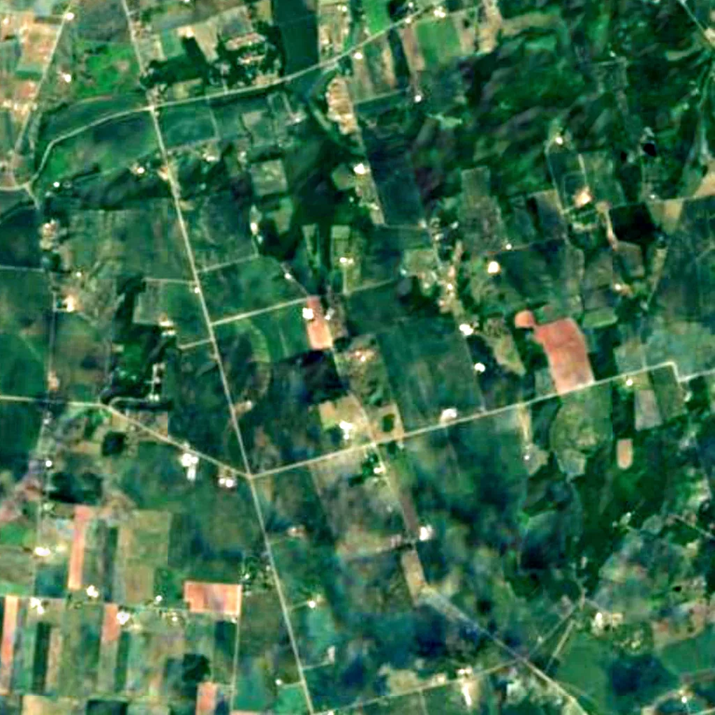 Der Boden über Ohio Caverns (Sentinel-2)