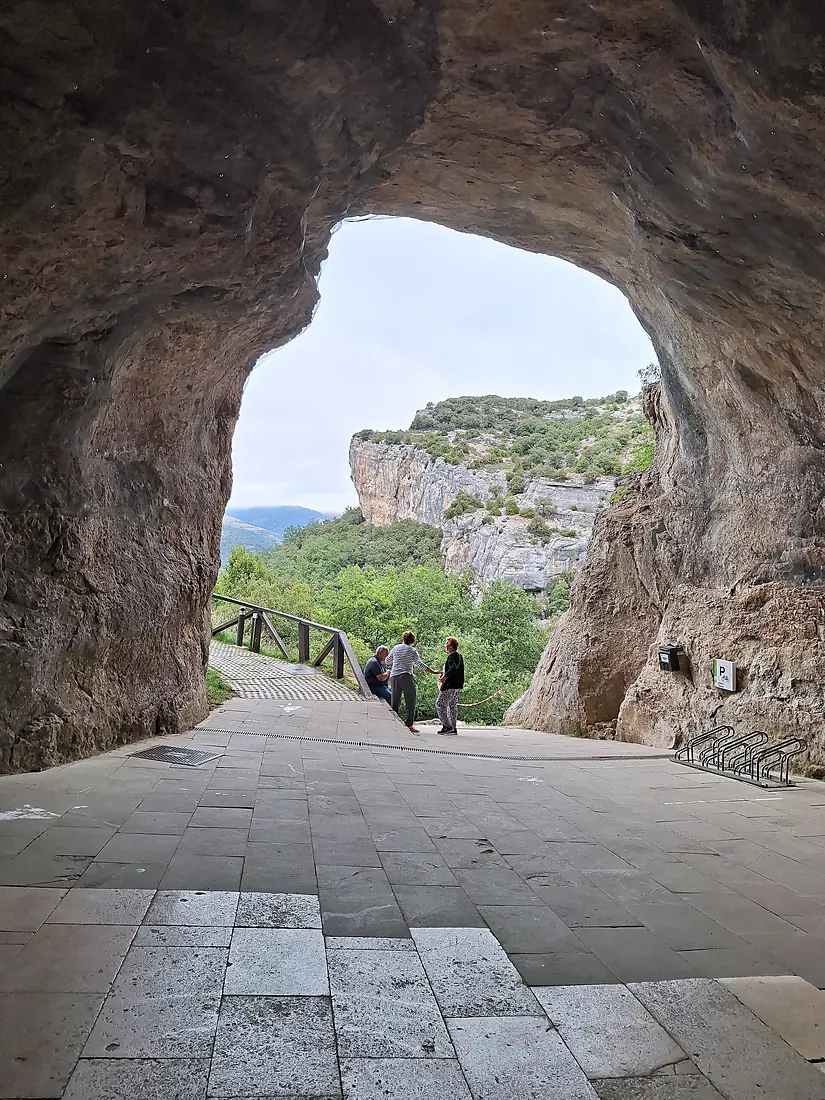 Entrance to caves at Ojo Guareña Spain Aug 2024
