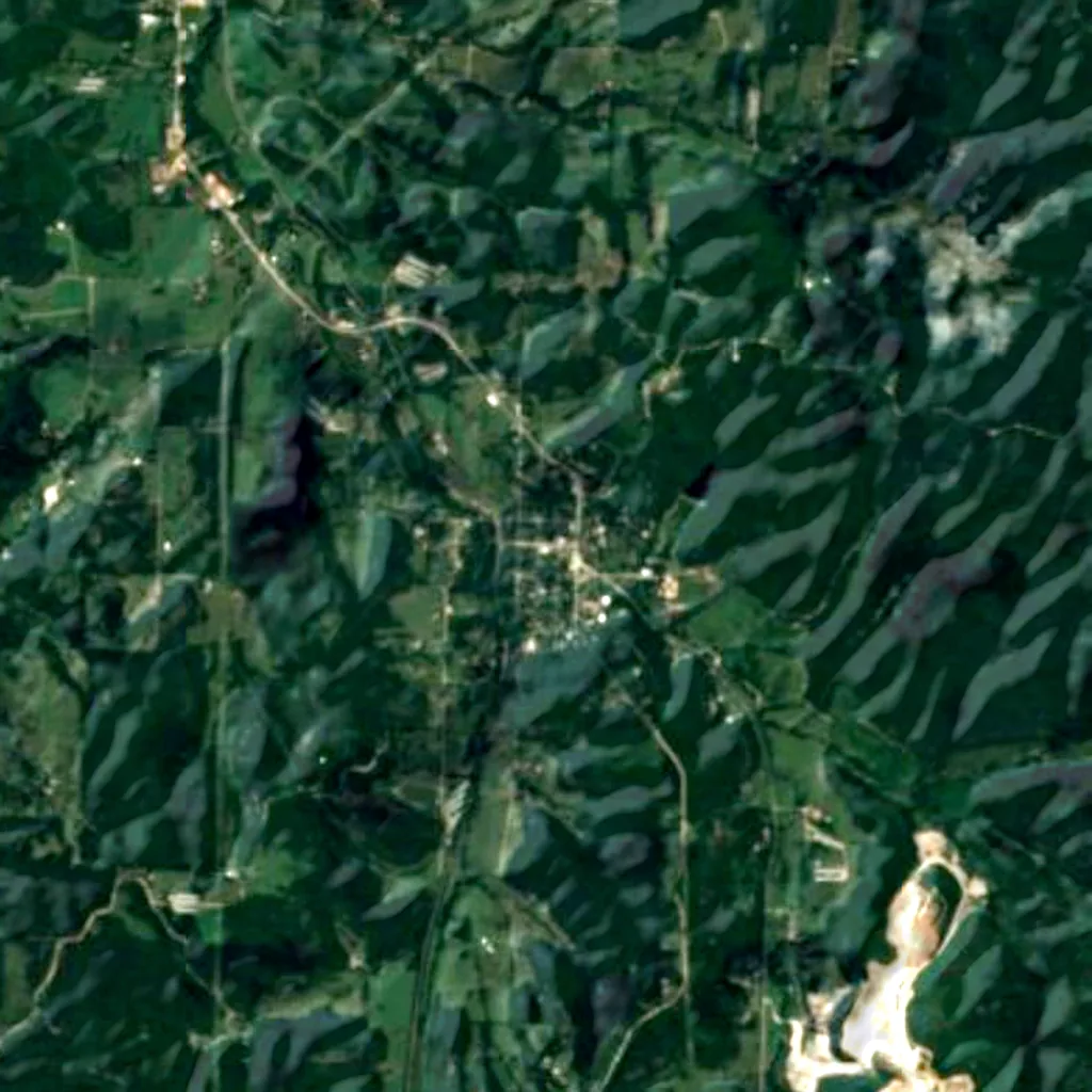 O chão por cima de Old Spanish Treasure Cave (Sentinel-2)