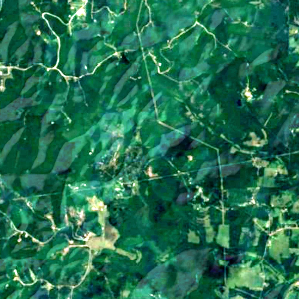 Il terreno sopra Onyx Cave (Sentinel-2)