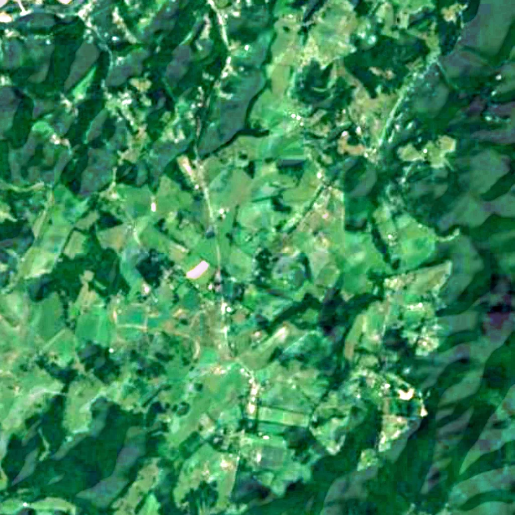 El suelo sobre Organ Cave (Sentinel-2)