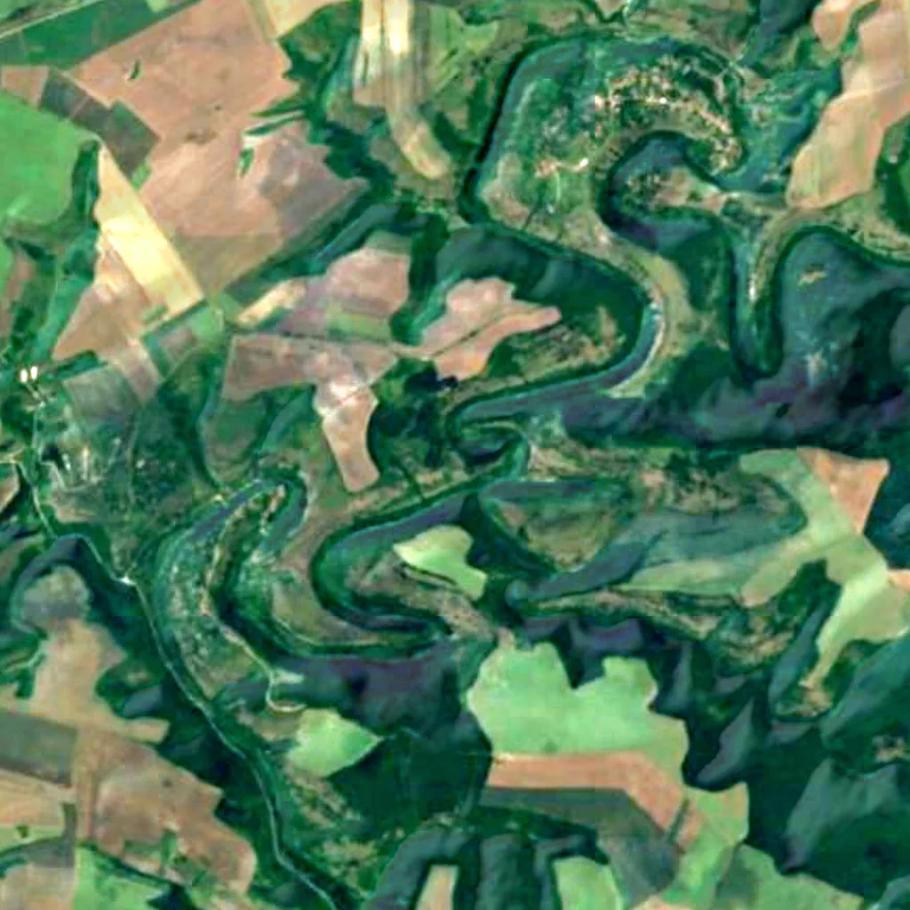 Il terreno sopra Orlova Chuka (Sentinel-2)