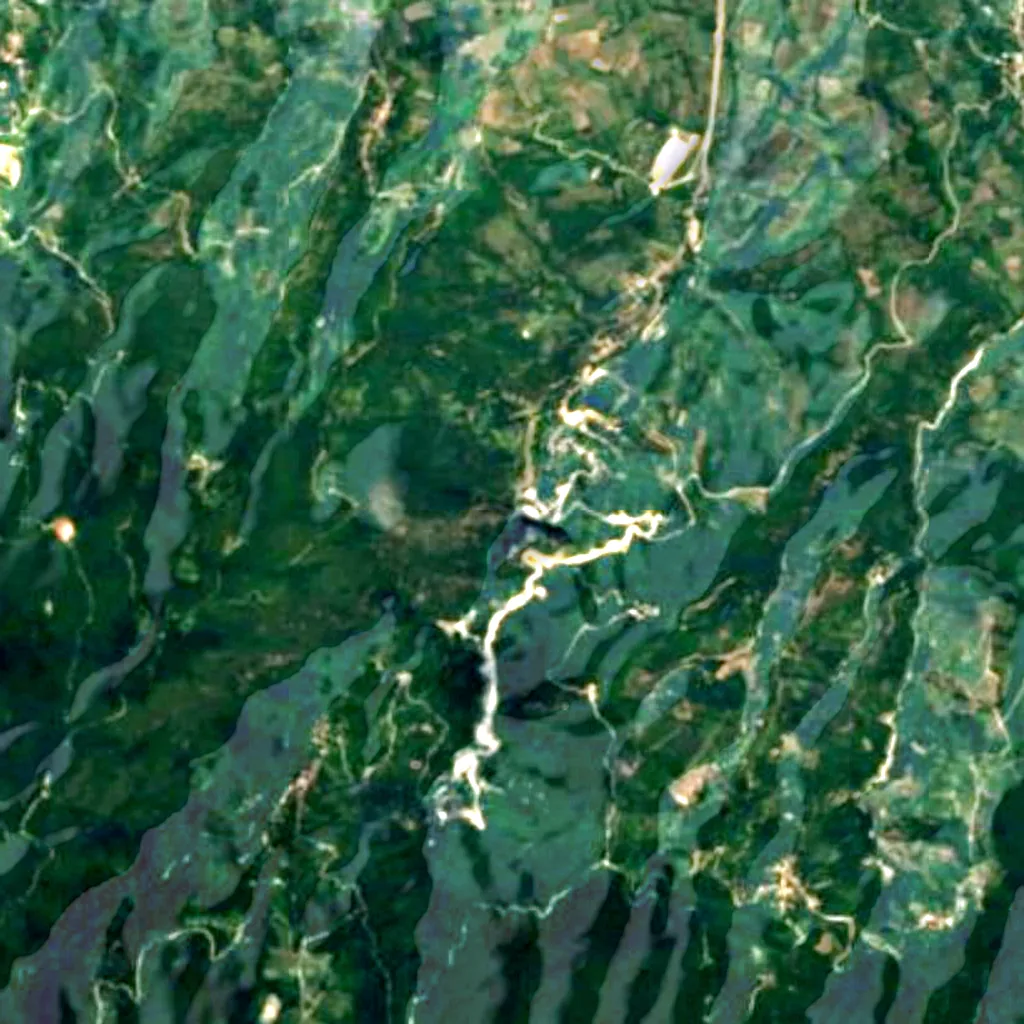 The ground above Oylat Cave (Sentinel-2)