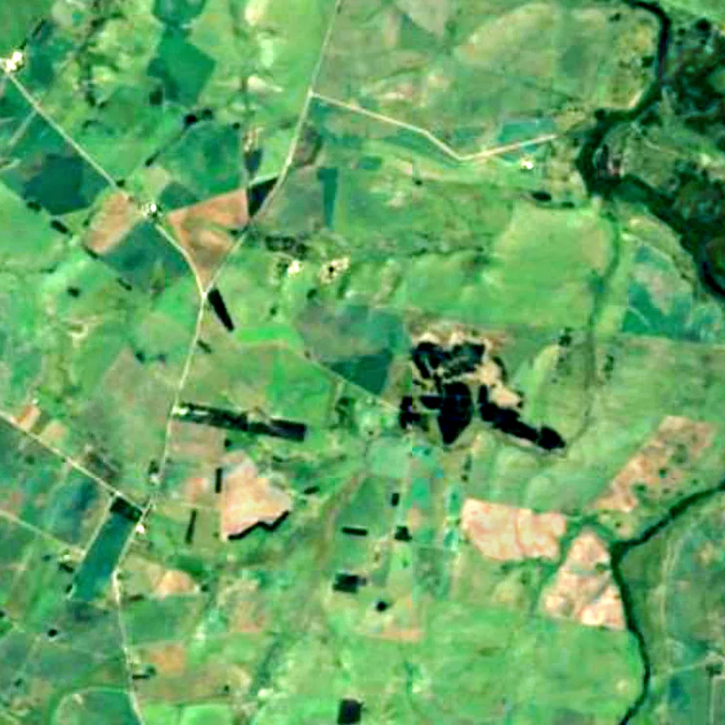 Le sol au-dessus de Palace Cave (Sentinel-2)