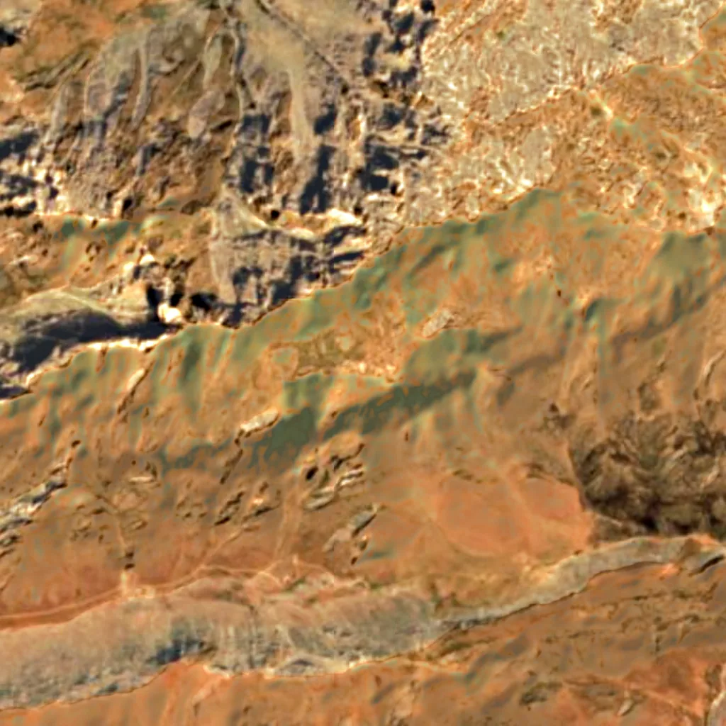 Il terreno sopra Paraw Cave (Sentinel-2)