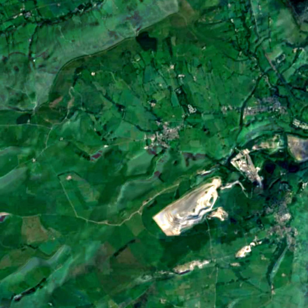 Il terreno sopra Peak Cavern (Sentinel-2)
