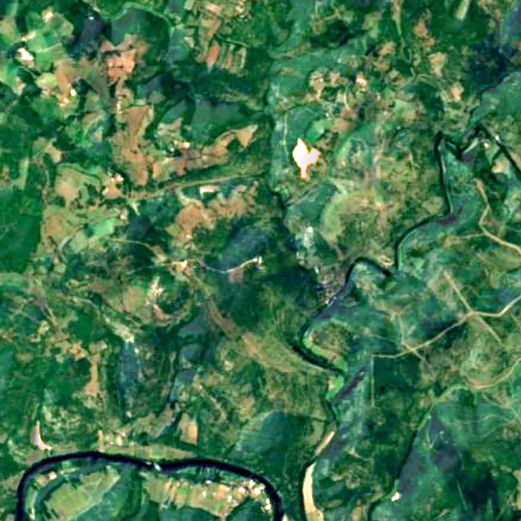 The ground above Pech Merle cave (Sentinel-2)