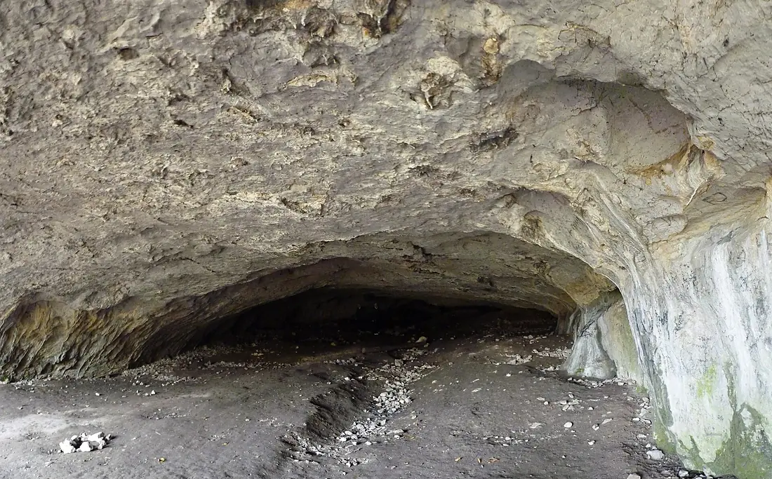 Moravský kraj, jeskyně Pekárna - panorama interiéru