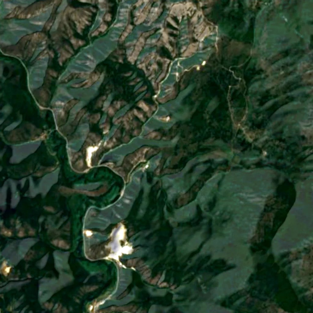 Der Boden über Pešna Cave (Sentinel-2)