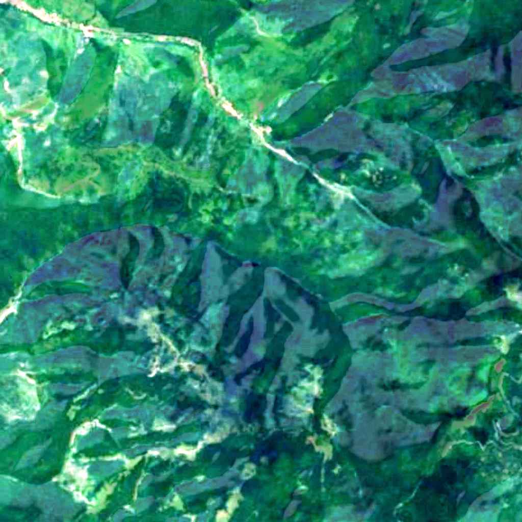 Der Boden über Peștera Coliboaia (Sentinel-2)