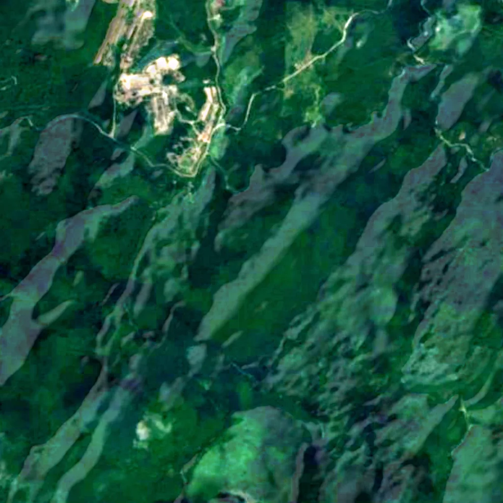 De grond boven Peștera cu Oase (Sentinel-2)