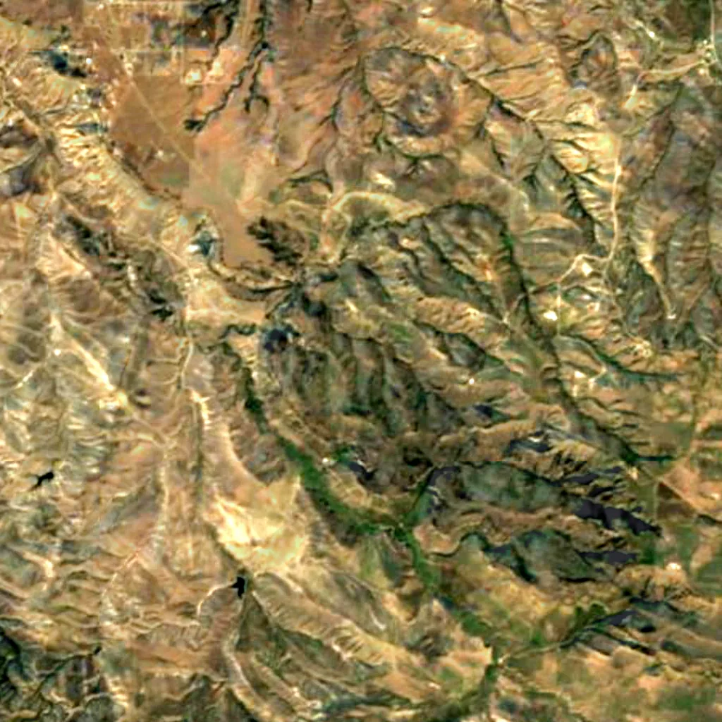 Der Boden über Pictograph Cave (Sentinel-2)