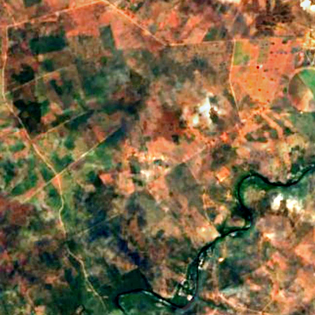 The ground above Poço Encantado (Sentinel-2)