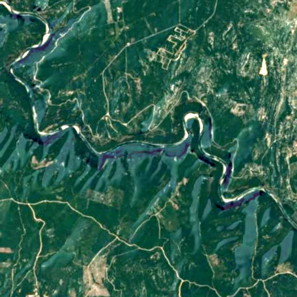 El suelo sobre Points Cave (Sentinel-2)