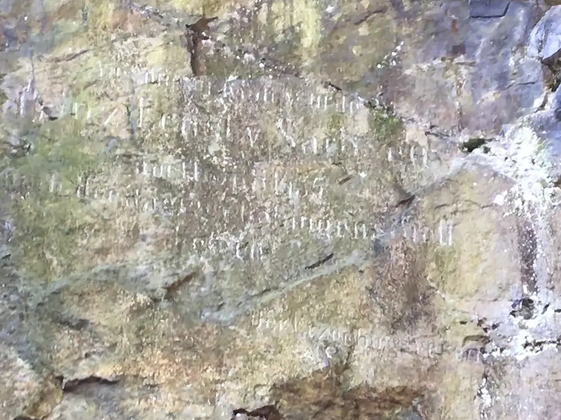 Inschrift Prinzenhöhle