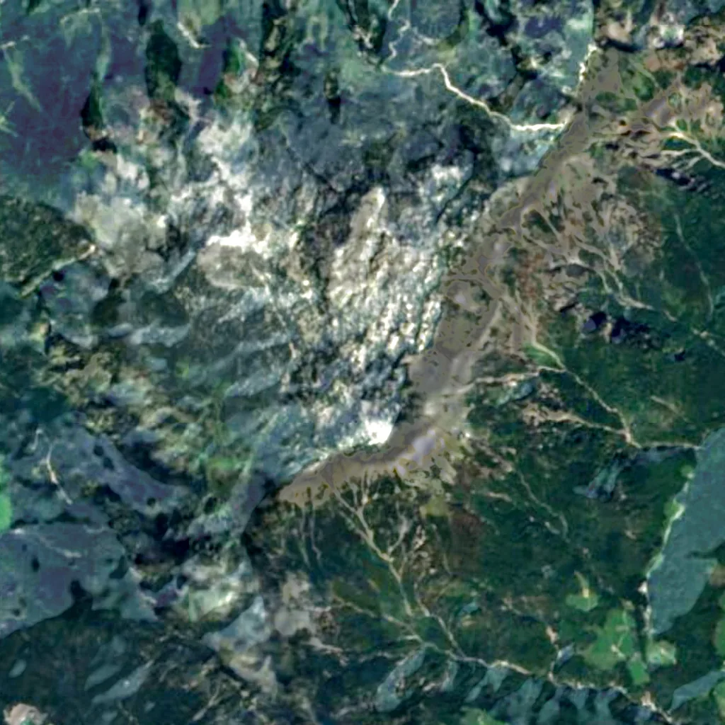 El suelo sobre Riesending-Schachthöhle (Sentinel-2)
