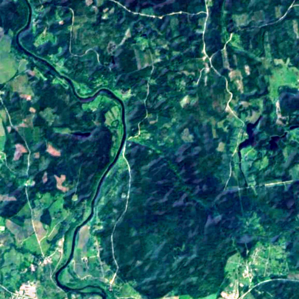 El suelo sobre Riežupe Sand Caves (Sentinel-2)
