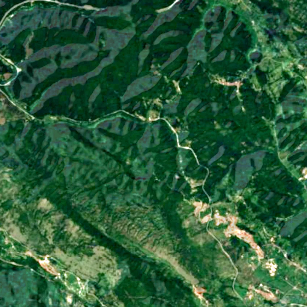 The ground above Riserva naturale regionale Grotte di Luppa (Sentinel-2)