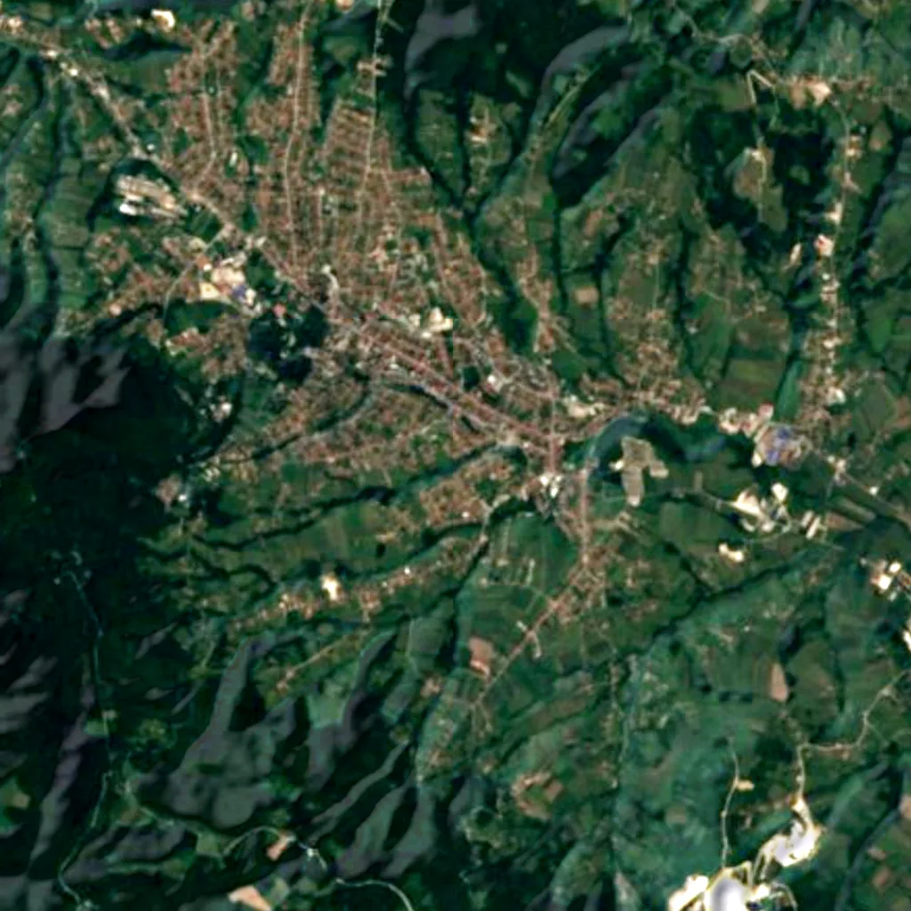 The ground above Risovača Cave (Sentinel-2)