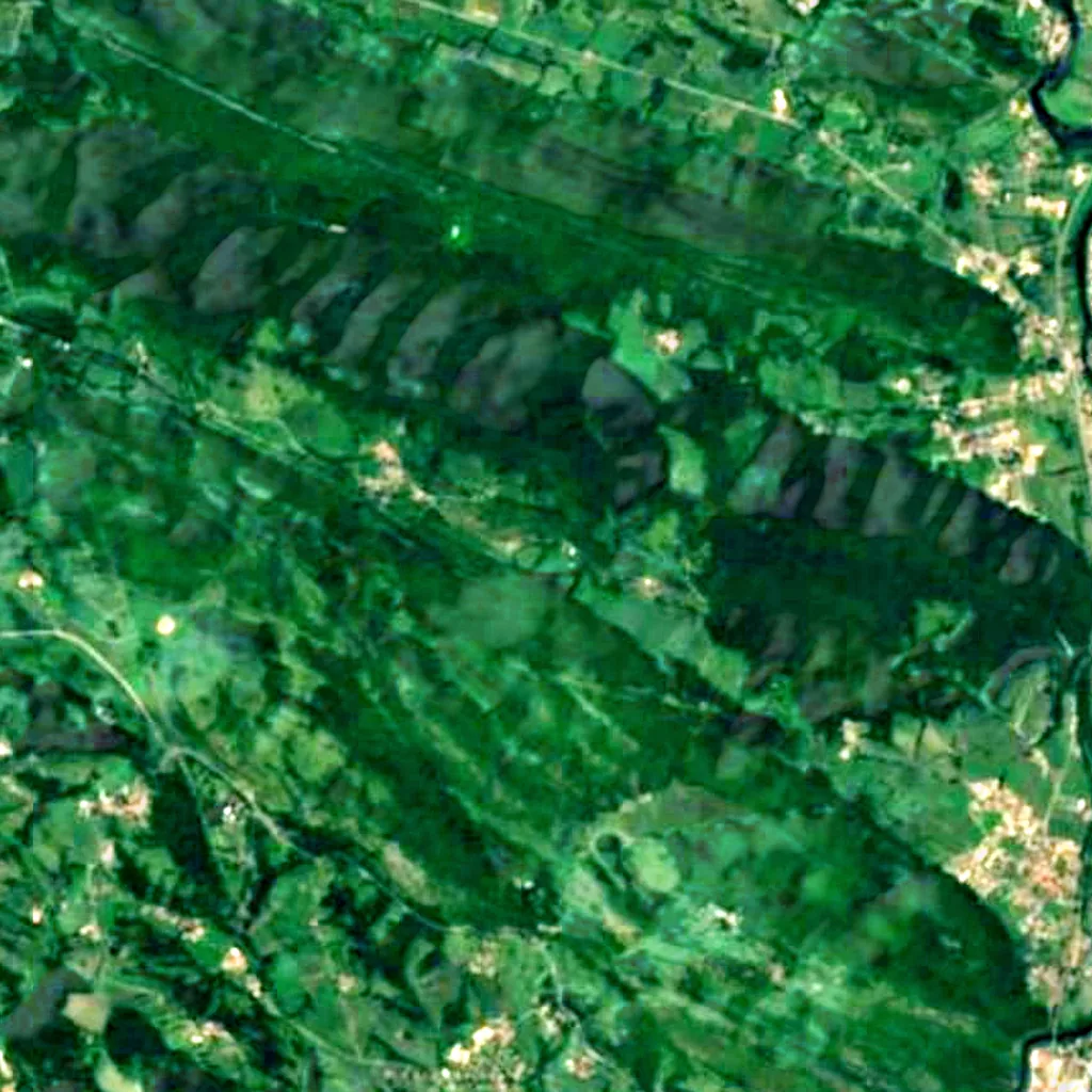 De grond boven Rivière souterraine de Labouiche (Sentinel-2)