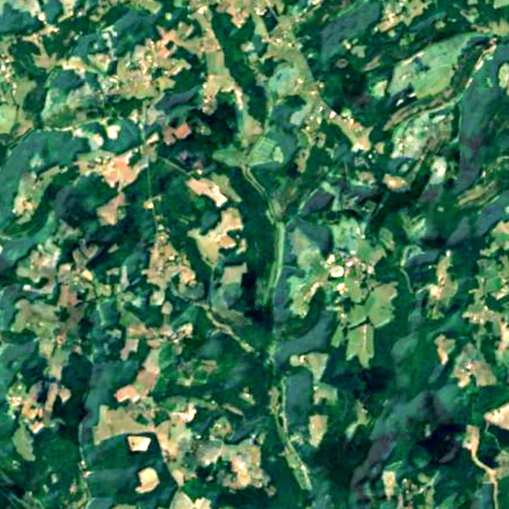El suelo sobre Cueva de Rouffignac (Sentinel-2)