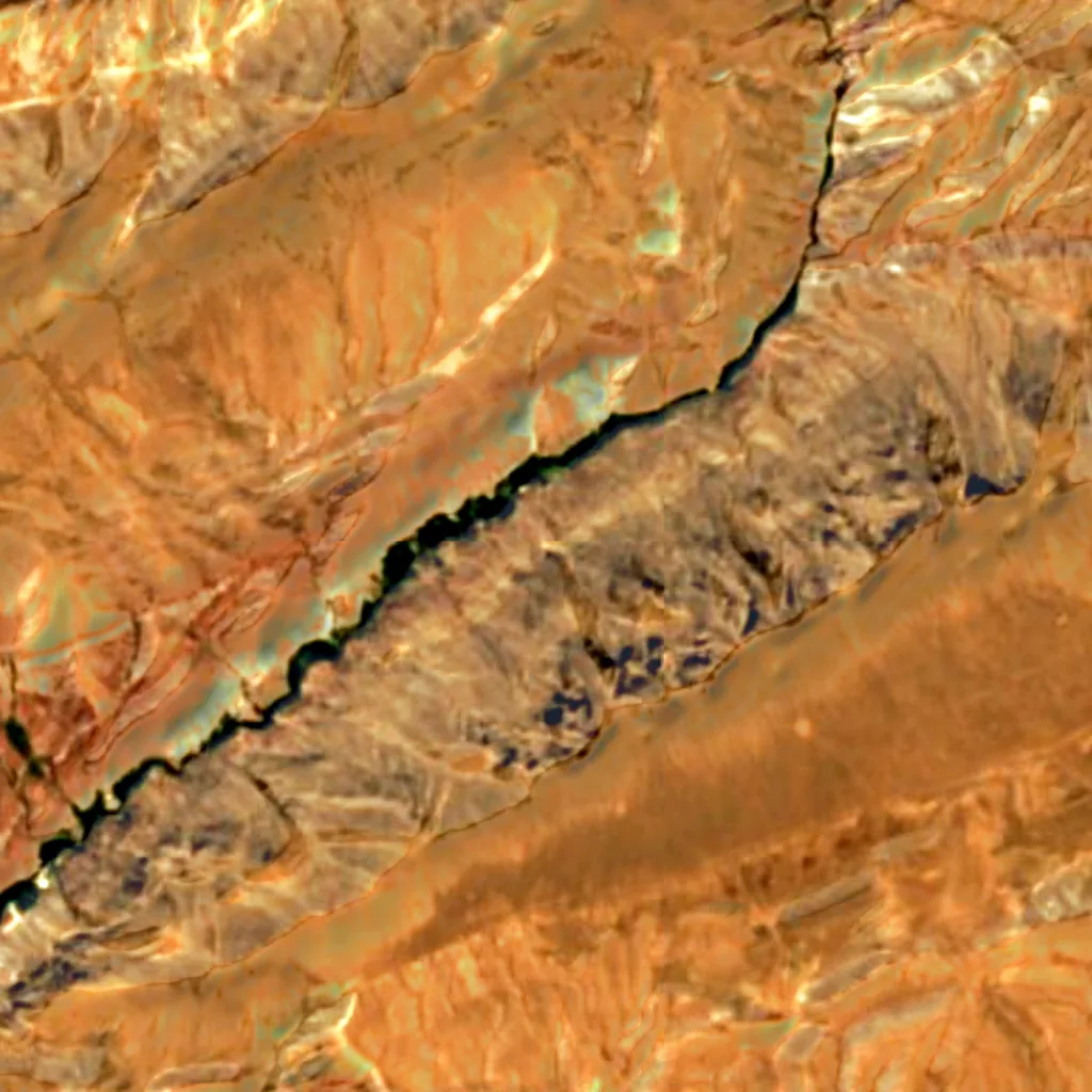 Le sol au-dessus de Ghar-e-Roodafshan (Sentinel-2)