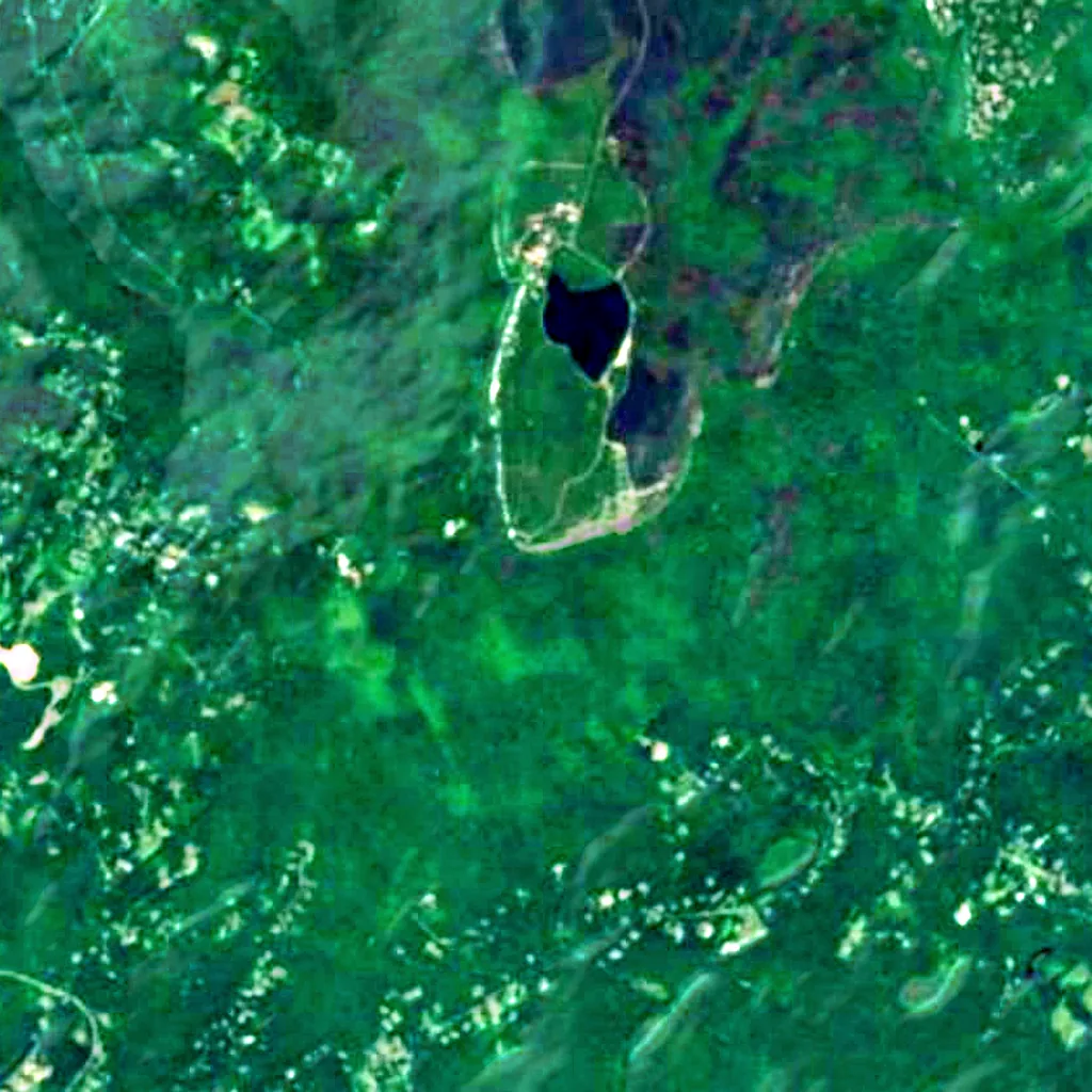 El suelo sobre Sam's Point Preserve (Sentinel-2)