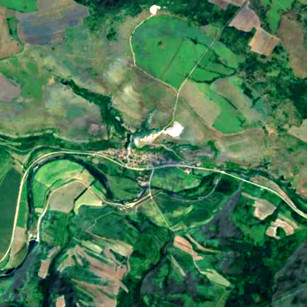 Le sol au-dessus de Samuilitsa (Sentinel-2)