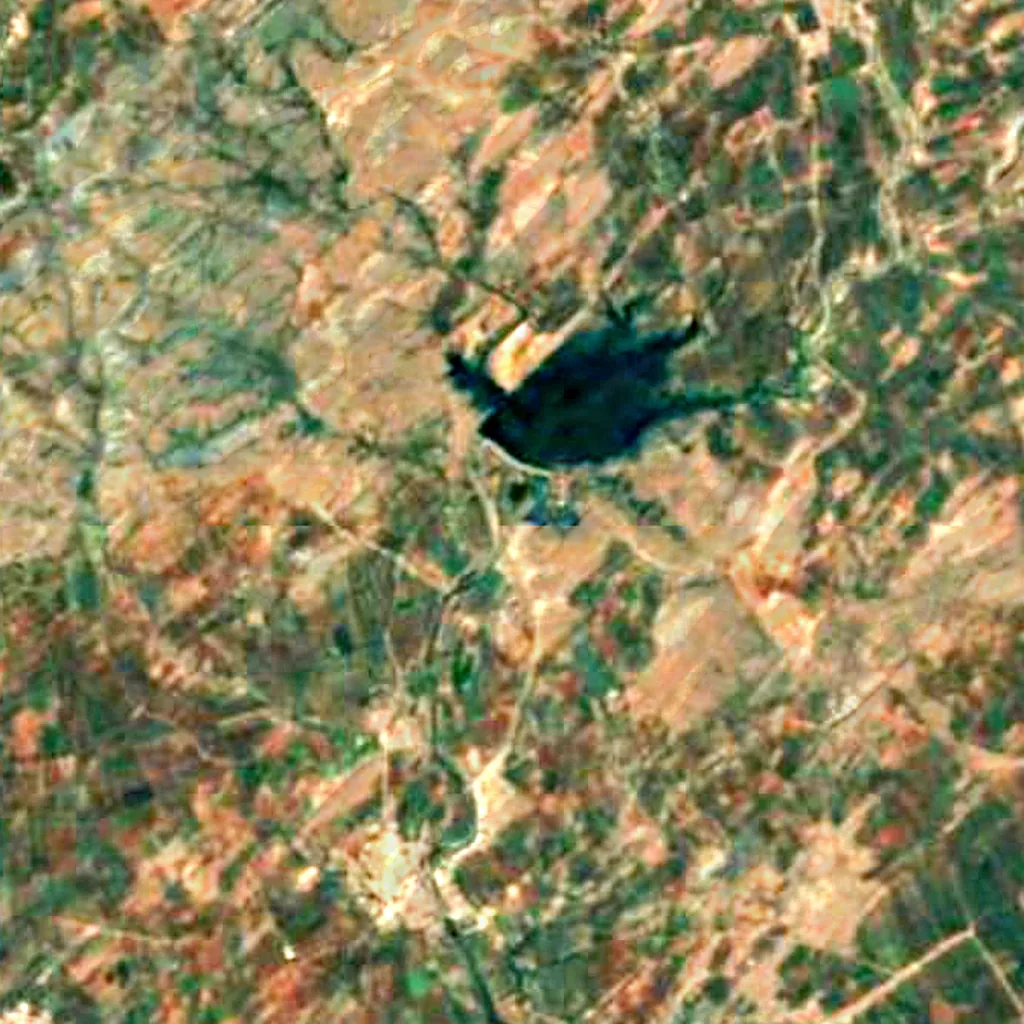 Il terreno sopra Sana Caves (Sentinel-2)