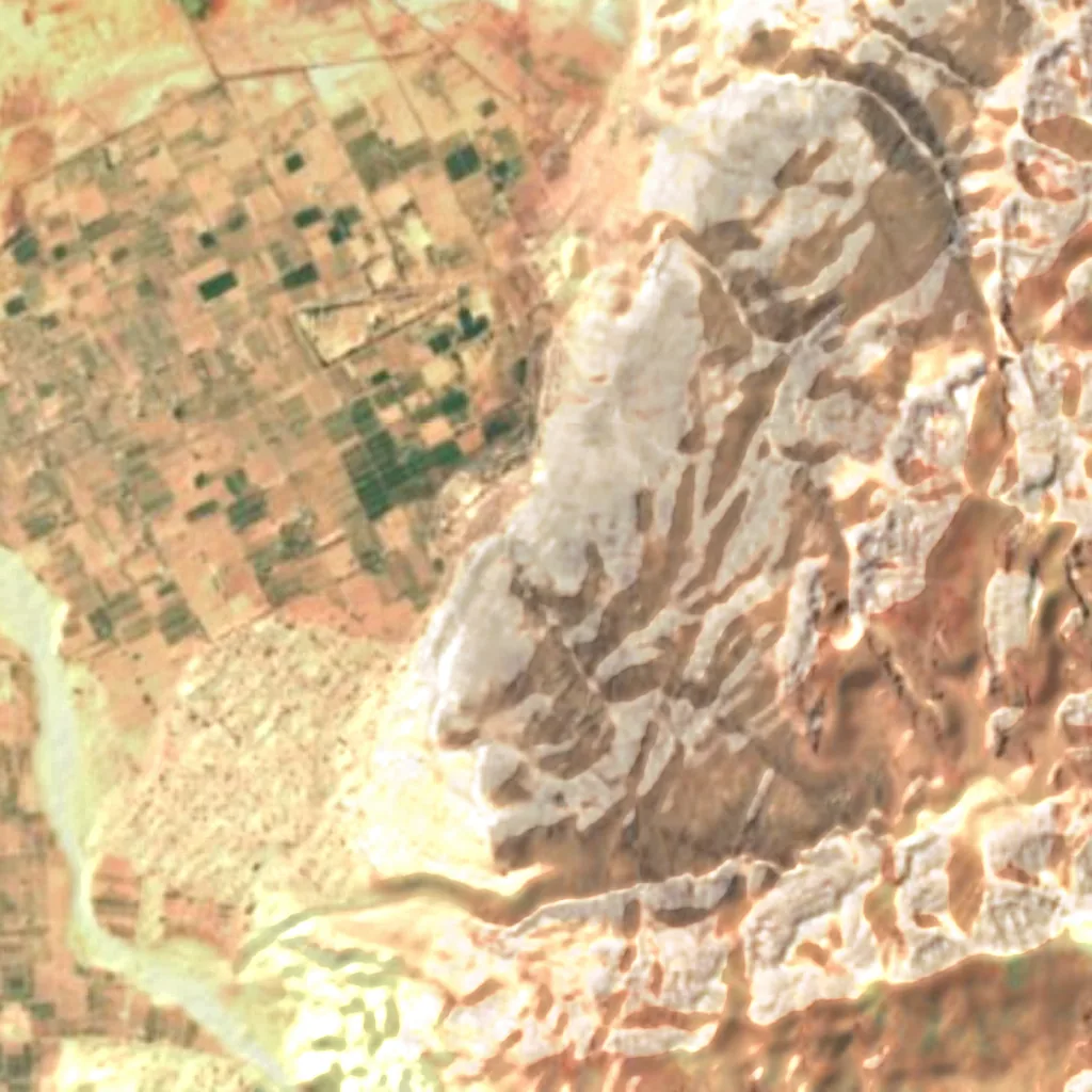Le sol au-dessus de Sanctuaire de Loth (Sentinel-2)