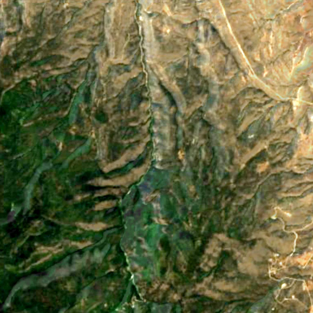 El suelo sobre Cueva Sandía (Sentinel-2)