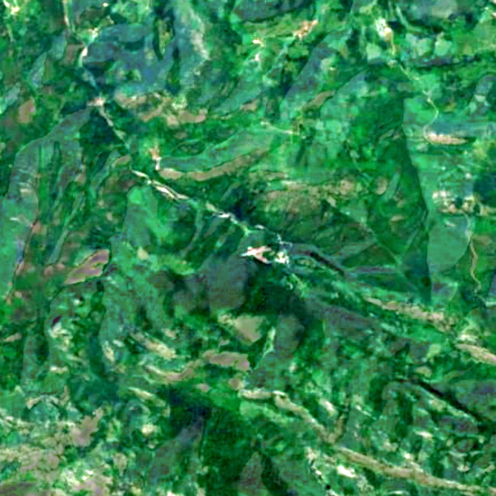 The ground above Santa Cueva de Covadonga (Sentinel-2)