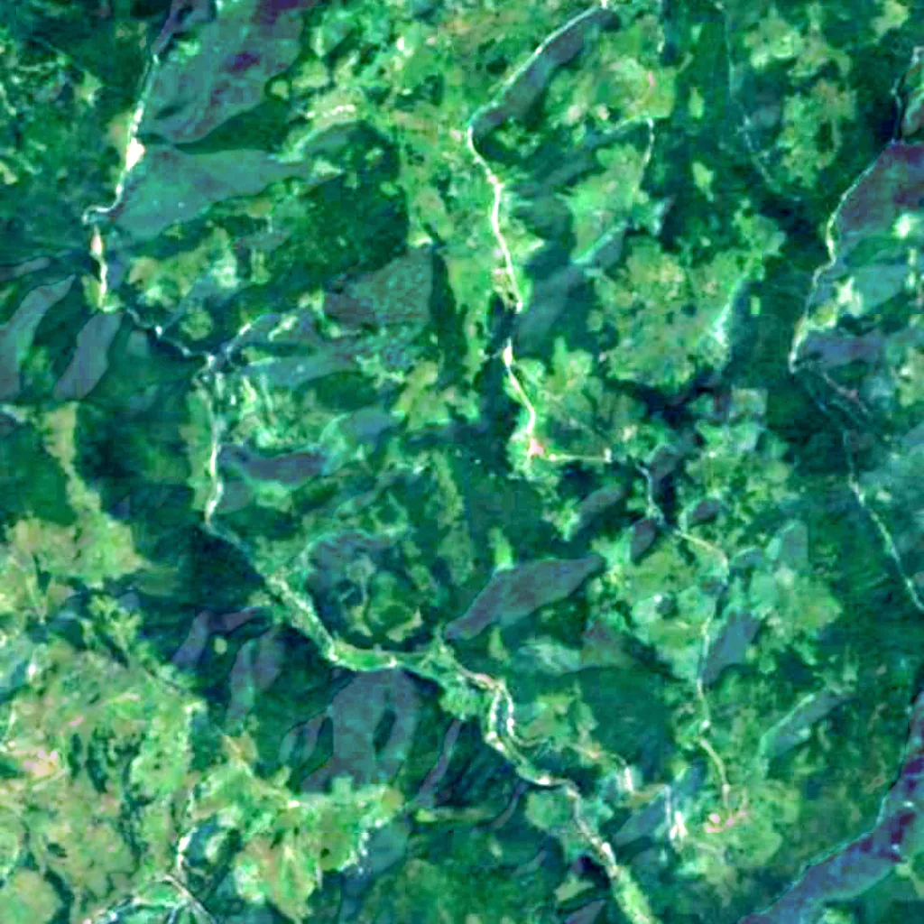 Le sol au-dessus de Scărișoara Cave (Sentinel-2)