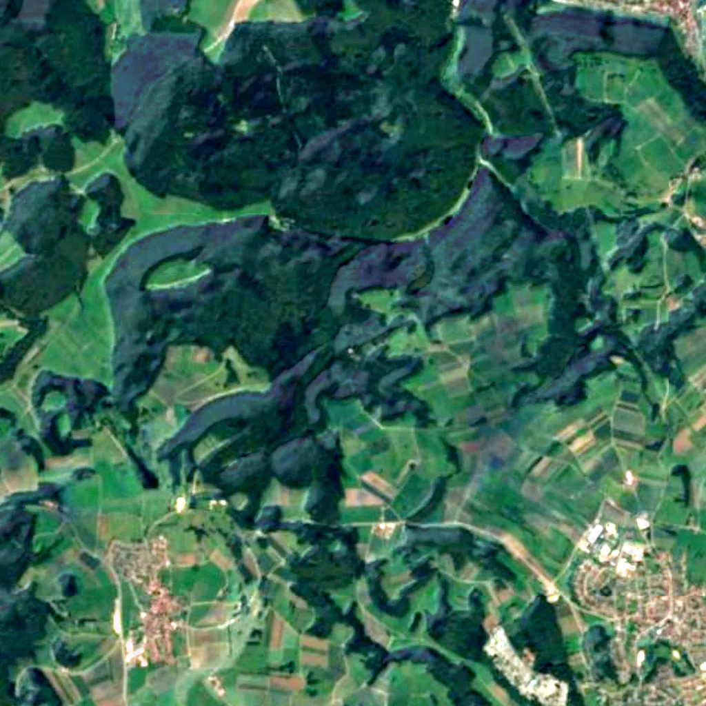 Le sol au-dessus de Schertelshöhle (Sentinel-2)