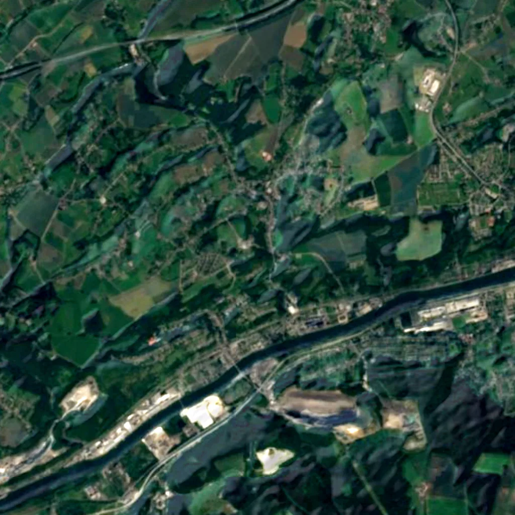 El suelo sobre Cuevas Schmerling (Sentinel-2)