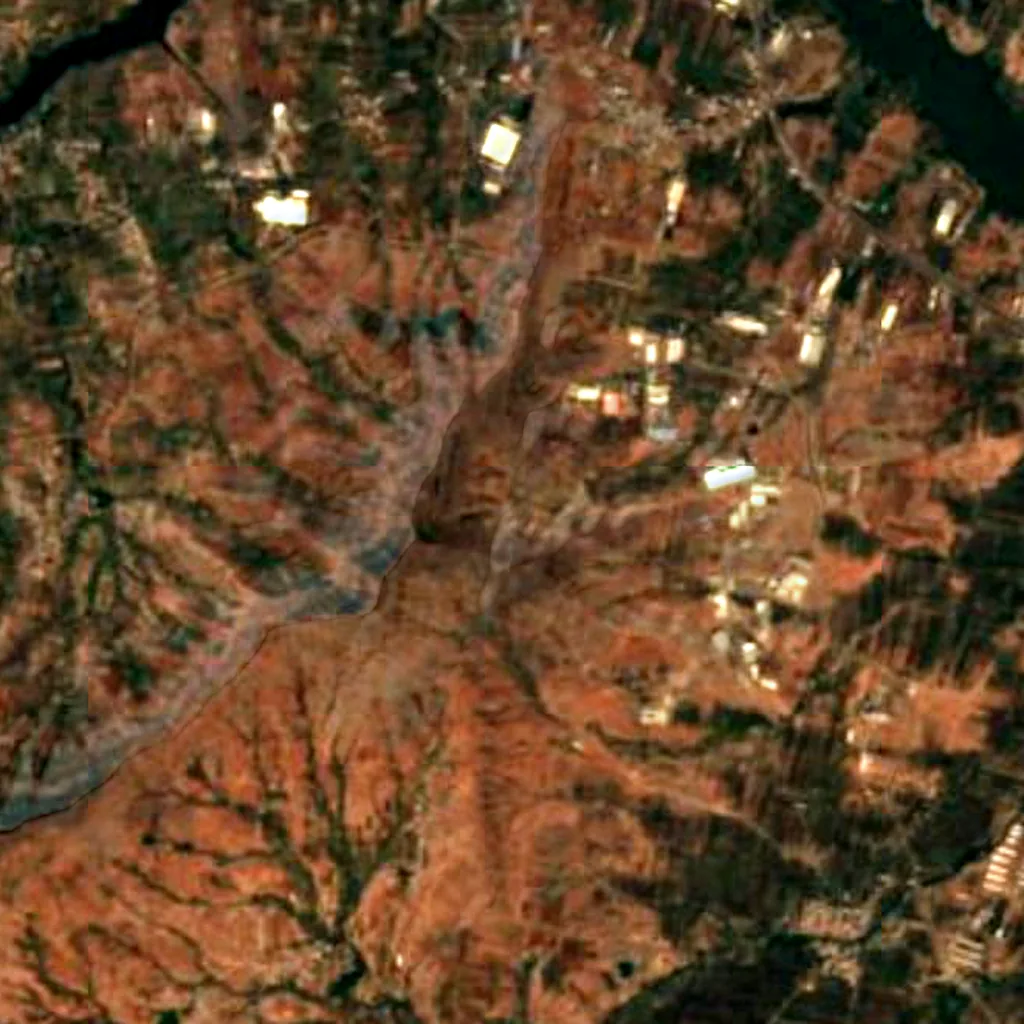 The ground above Shirwal Caves (Sentinel-2)
