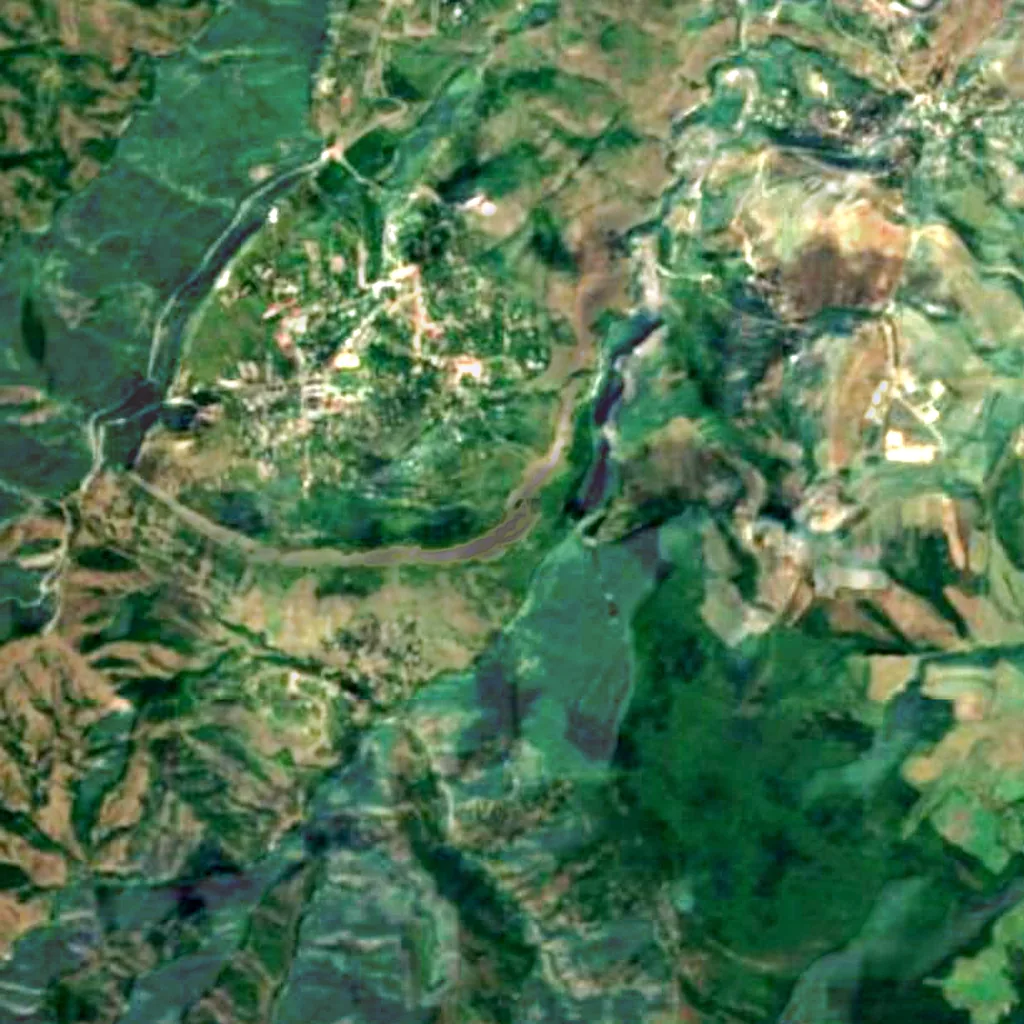 Il terreno sopra Shusha Cave camp (Sentinel-2)