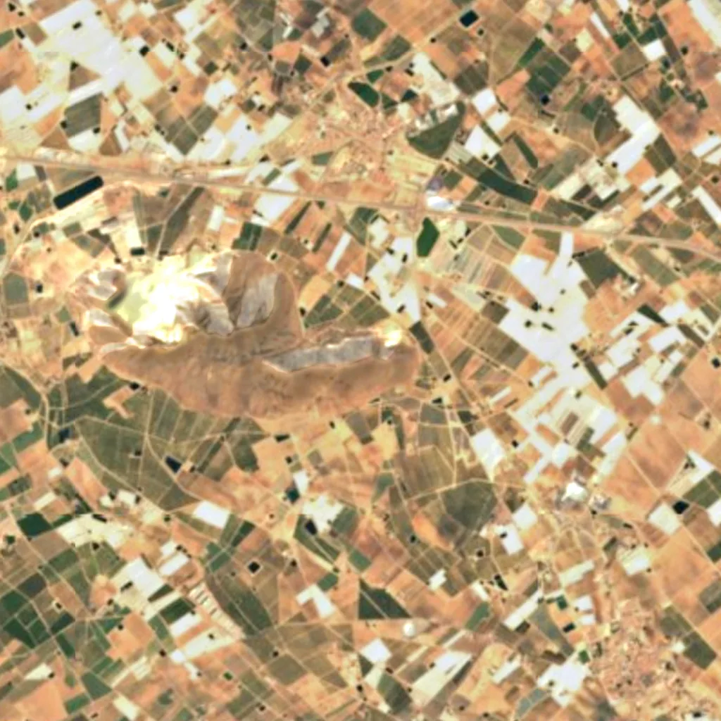 De grond boven Sima de las Palomas (Sentinel-2)