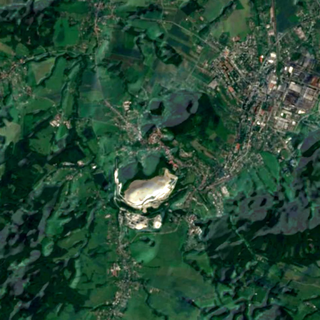 De grond boven Šipka (Sentinel-2)